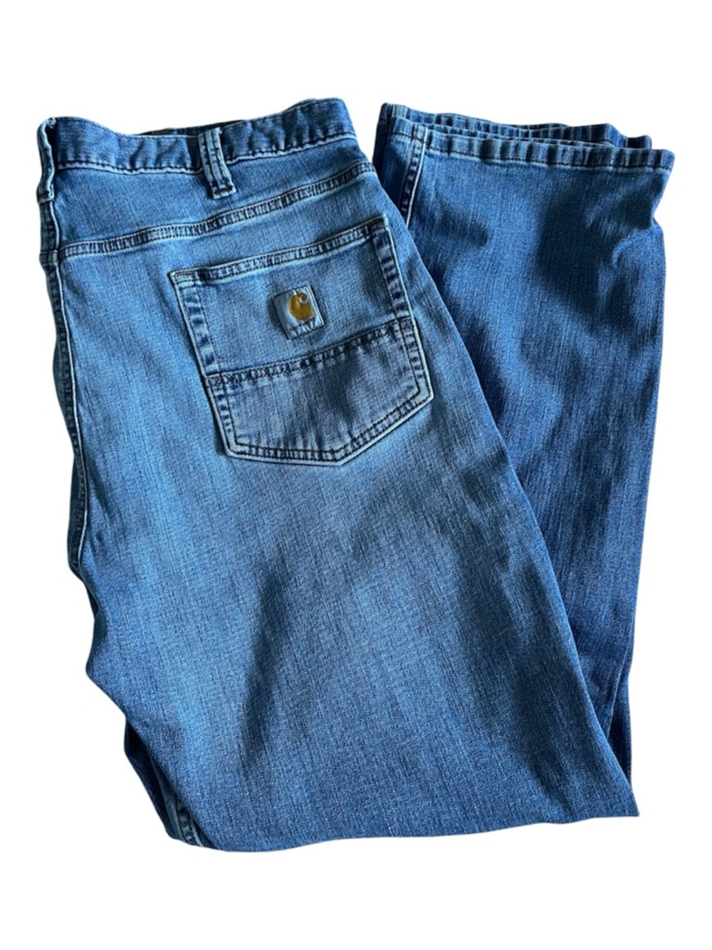 Carhartt Men’s Blue Relaxed Fit Denim Work Jeans 40x30